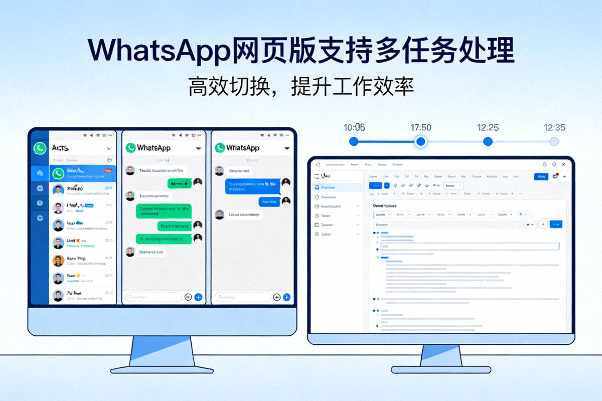 WhatsApp网页版支持多任务处理，提高工作效率